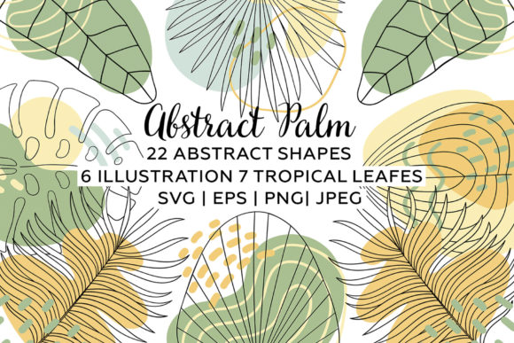 Abstract Shapes and Tropical Leaves: A Modern Design Essential