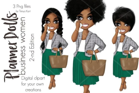 Girl Boss Planner Doll Clipart: A Creative Resource for Modern Designers