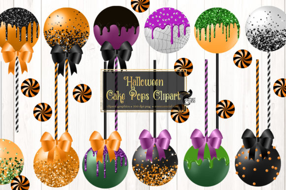 Halloween Cake Pop Clipart
