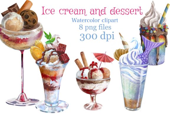 Ice Cream and Dessert Clipart: A Creative Resource for Designers and Enthusiasts