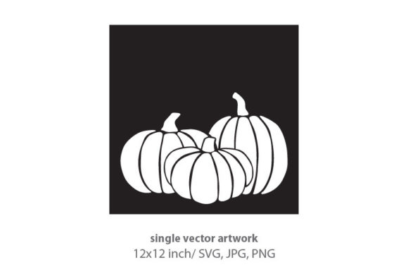 Pumpkins on Black: A Versatile Design Element for Creative Projects