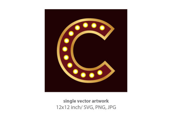 Revolutionizing Design with Lights Bulbs Inside Decorative Letter C