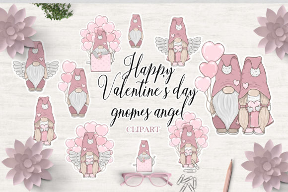 Valentine’s Day Gnomes Bundle Clipart for Creative Expression